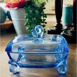 Vintage Depression Glass Candy or Trinket Dish